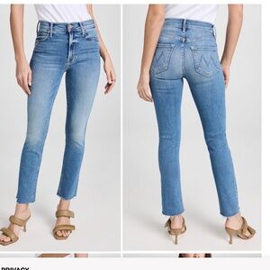 MOTHER Mid Rise Dazzler Ankle Fray Jeans, SIZE 26